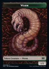 Worm // Soldier Double-sided Token [Double Masters 2022 Tokens] | Arkham Games and Comics