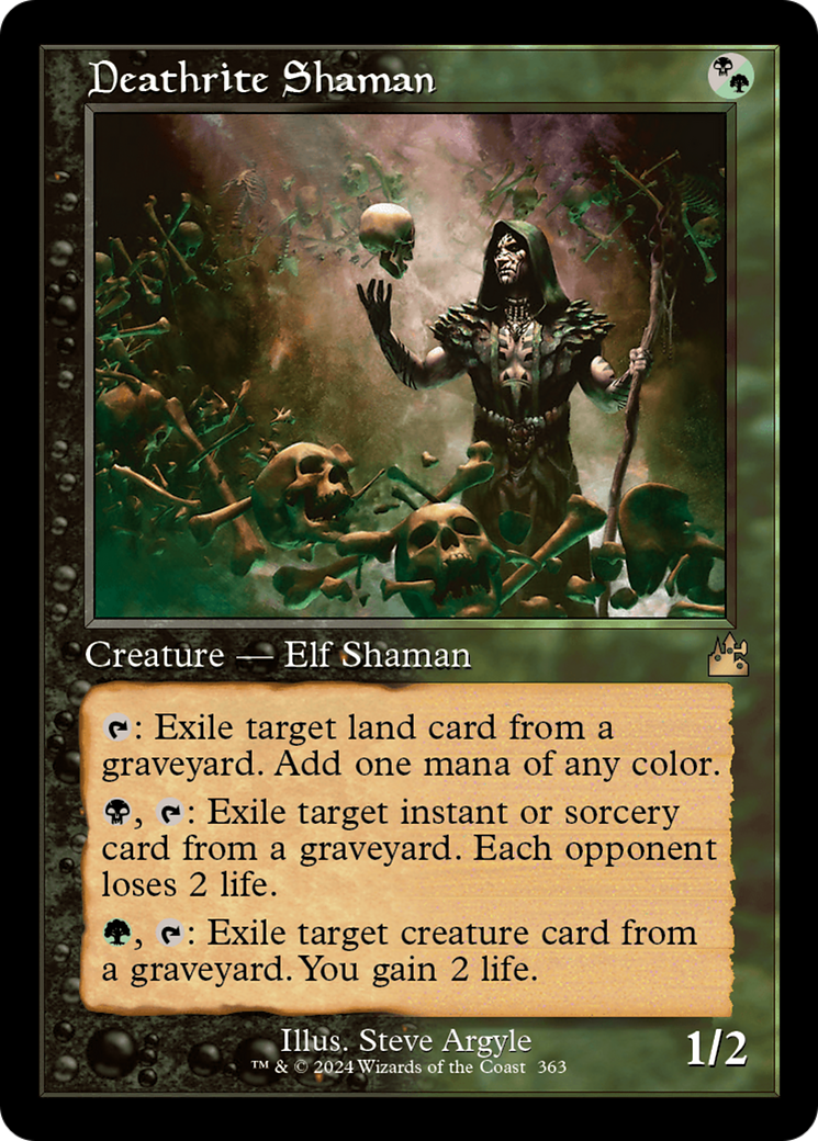 Deathrite Shaman (Retro Frame) [Ravnica Remastered] | Arkham Games and Comics