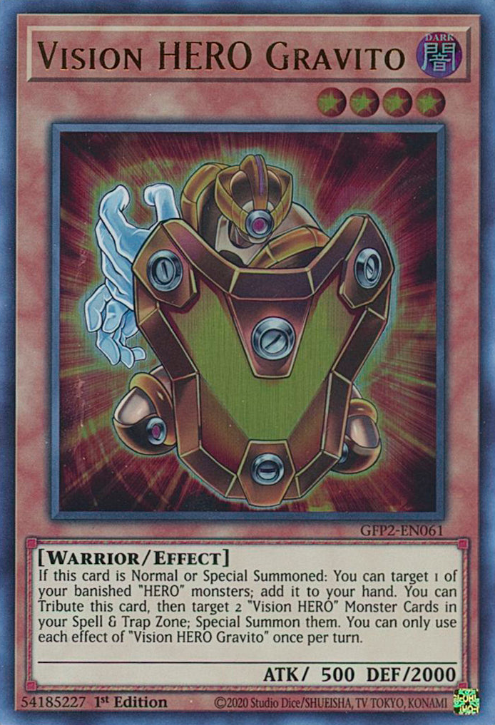 Vision HERO Gravito [GFP2-EN061] Ultra Rare | Arkham Games and Comics