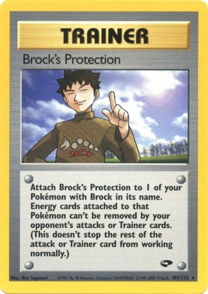 Brock's Protection (101/132) [Gym Challenge Unlimited] | Arkham Games and Comics