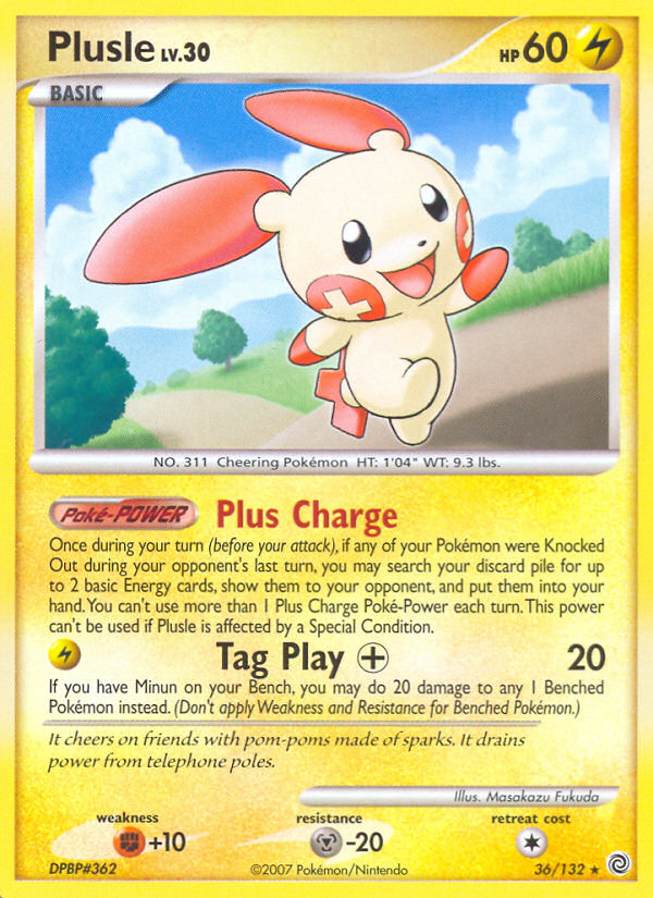 Plusle (36/132) [Diamond & Pearl: Secret Wonders] | Arkham Games and Comics