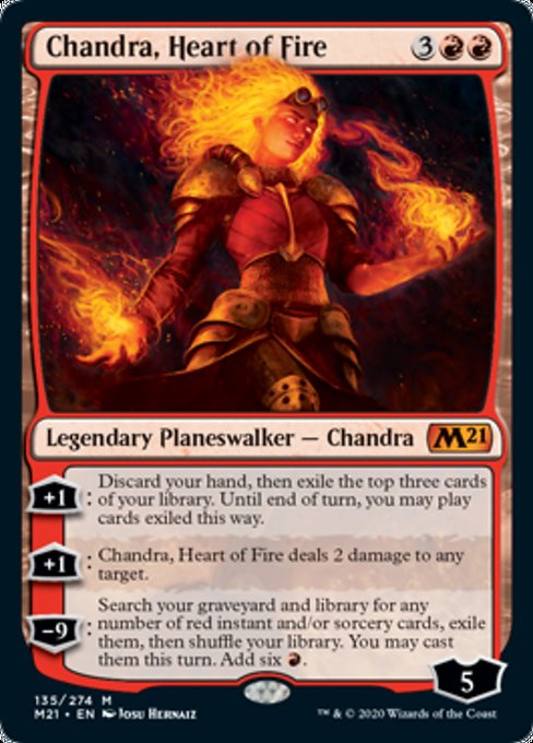 Chandra, Heart of Fire [Core Set 2021] | Arkham Games and Comics