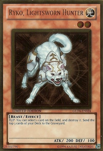 Ryko, Lightsworn Hunter [GLD4-EN024] Gold Rare | Arkham Games and Comics