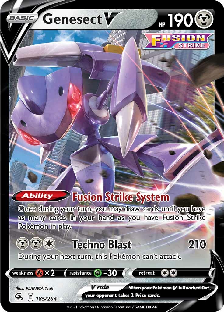 Genesect V (185/264) [Sword & Shield: Fusion Strike] | Arkham Games and Comics