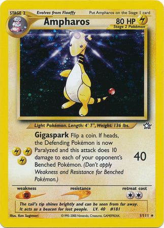 Ampharos (1/111) [Neo Genesis Unlimited] | Arkham Games and Comics