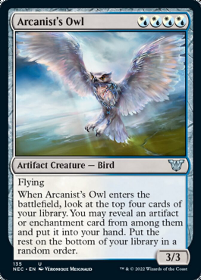 Arcanist's Owl [Kamigawa: Neon Dynasty Commander] | Arkham Games and Comics