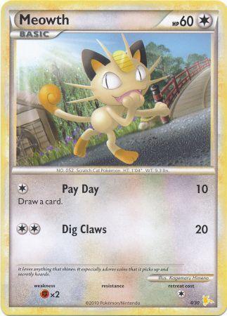 Meowth (4/30) [HeartGold & SoulSilver: Trainer Kit - Raichu] | Arkham Games and Comics