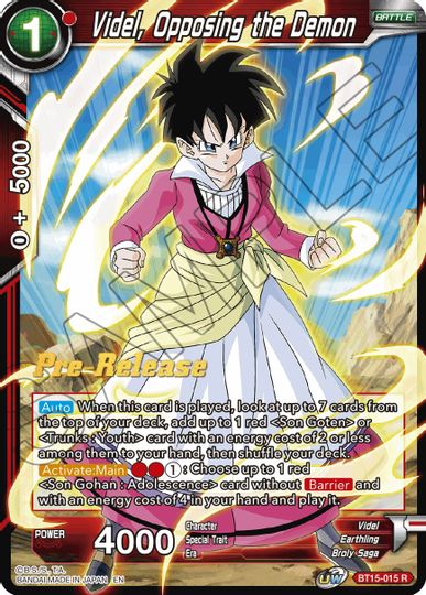 Videl, Opposing the Demon (BT15-015) [Saiyan Showdown Prerelease Promos] | Arkham Games and Comics