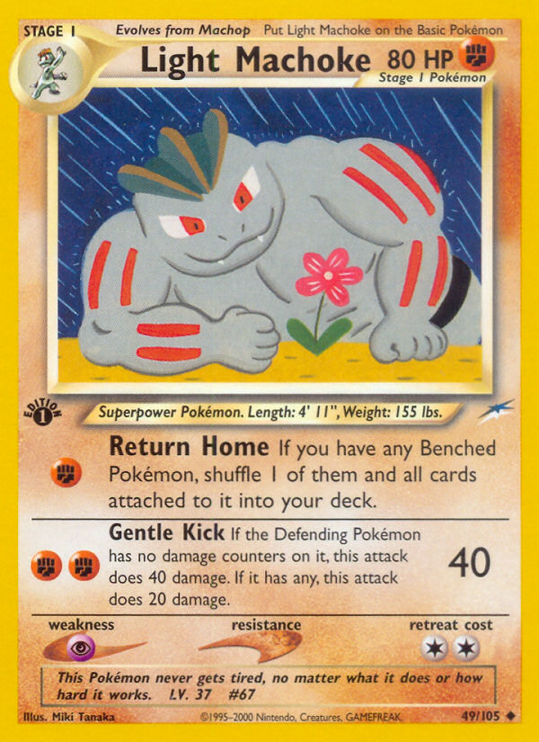 Light Machoke (49/105) [Neo Destiny 1st Edition] | Arkham Games and Comics