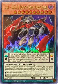 Go! - D/D/D Divine Zero King Rage [YA07-EN001] Ultra Rare | Arkham Games and Comics