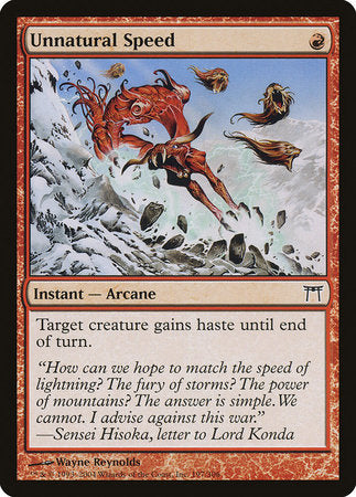 Unnatural Speed [Champions of Kamigawa] | Arkham Games and Comics