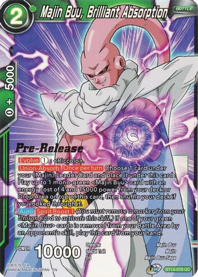 Majin Buu, Brilliant Absorption (BT14-079) [Cross Spirits Prerelease Promos] | Arkham Games and Comics