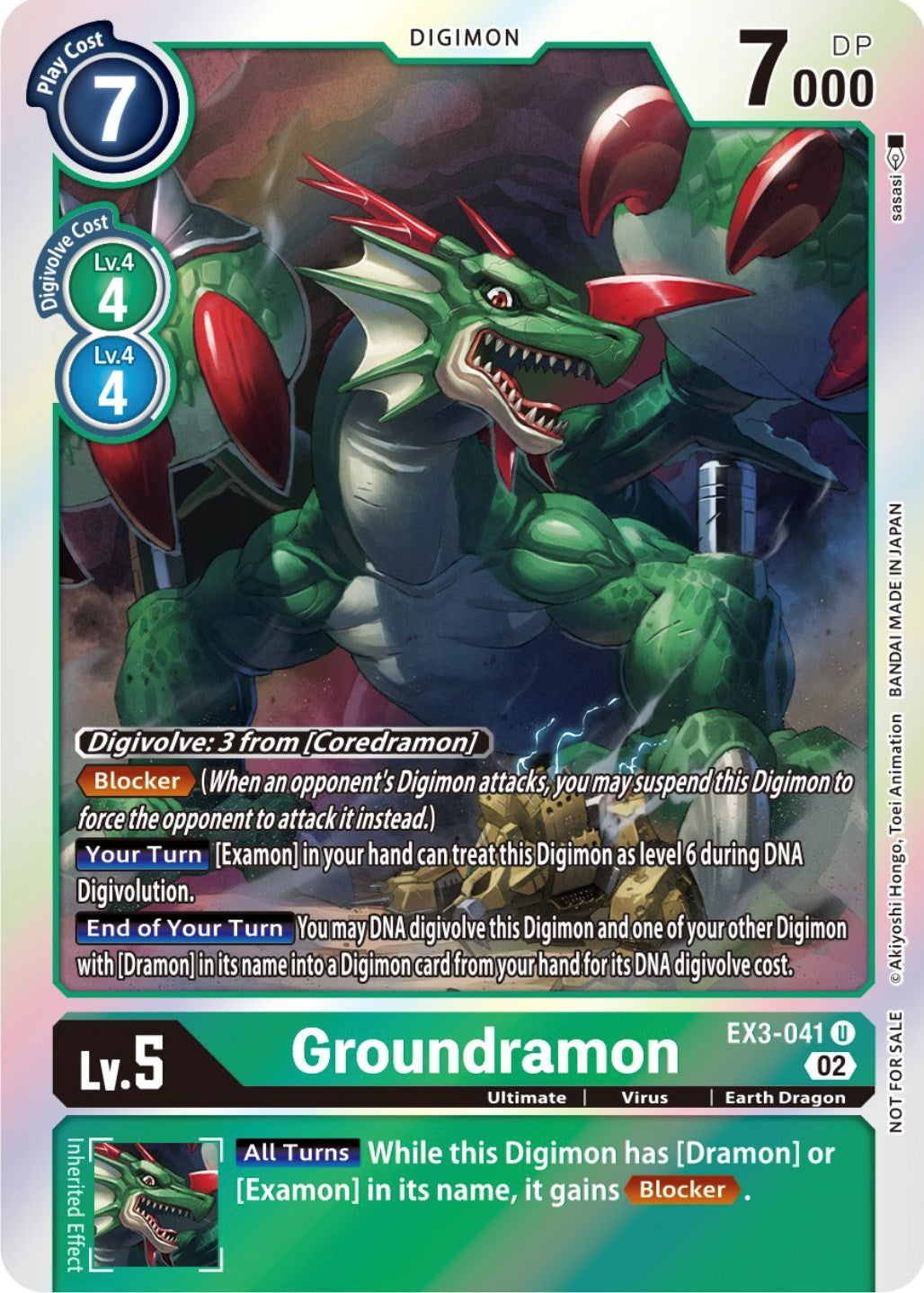 Groundramon [EX3-041] (Alternate Art) [Draconic Roar] | Arkham Games and Comics