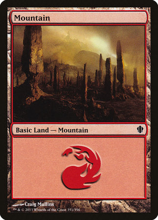 Mountain (351) [Commander 2013] | Arkham Games and Comics