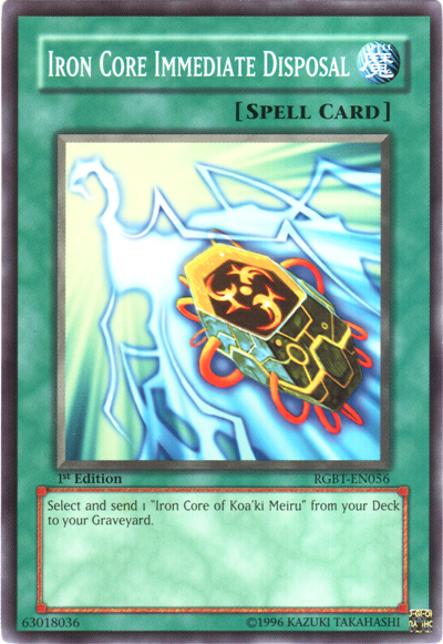 Iron Core Immediate Disposal [RGBT-EN056] Common | Arkham Games and Comics