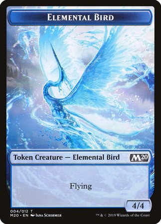 Elemental Bird Token [Core Set 2020 Tokens] | Arkham Games and Comics