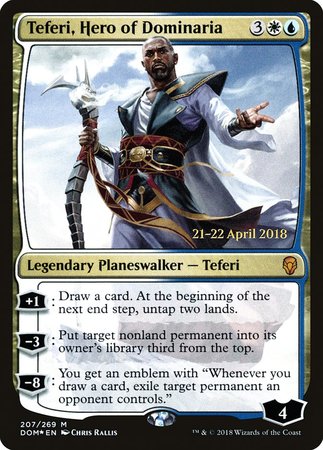 Teferi, Hero of Dominaria [Dominaria Promos] | Arkham Games and Comics