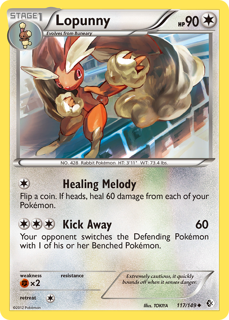 Lopunny (117/149) [Black & White: Boundaries Crossed] | Arkham Games and Comics