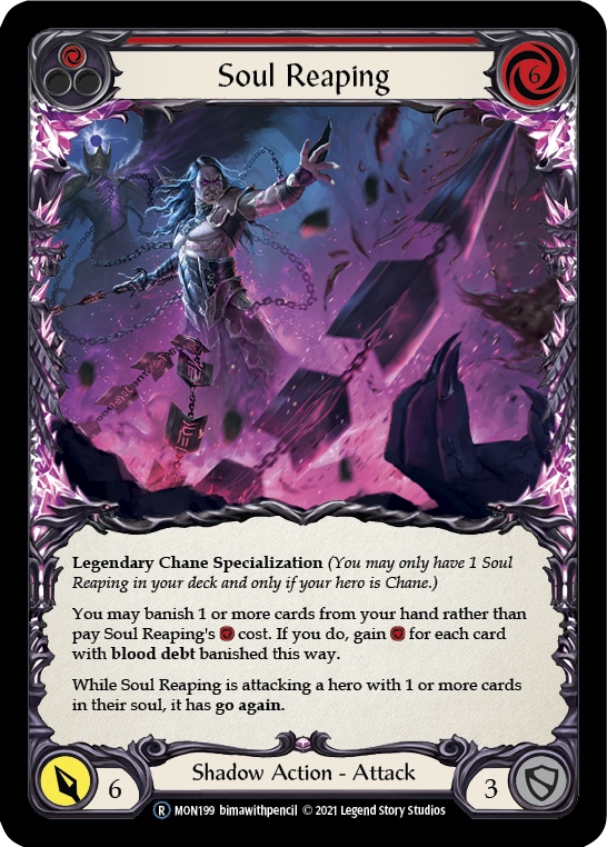 Soul Reaping [U-MON199-RF] (Monarch Unlimited)  Unlimited Rainbow Foil | Arkham Games and Comics