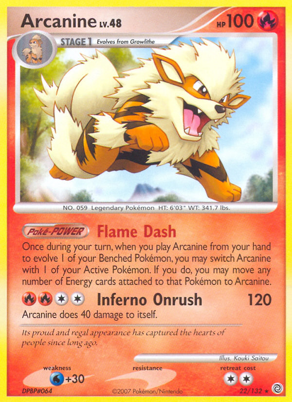 Arcanine (22/132) [Diamond & Pearl: Secret Wonders] | Arkham Games and Comics