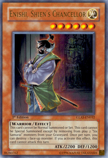 Enishi, Shien's Chancellor [GLAS-EN032] Ultra Rare | Arkham Games and Comics