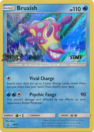 Bruxish (SM11) (Staff Prerelease Promo) [Sun & Moon: Black Star Promos] | Arkham Games and Comics