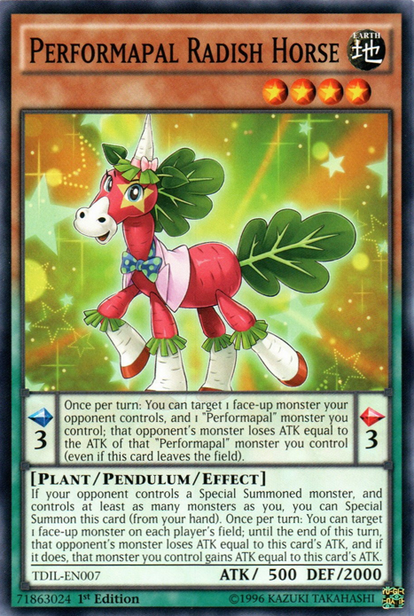 Performapal Radish Horse [TDIL-EN007] Common | Arkham Games and Comics