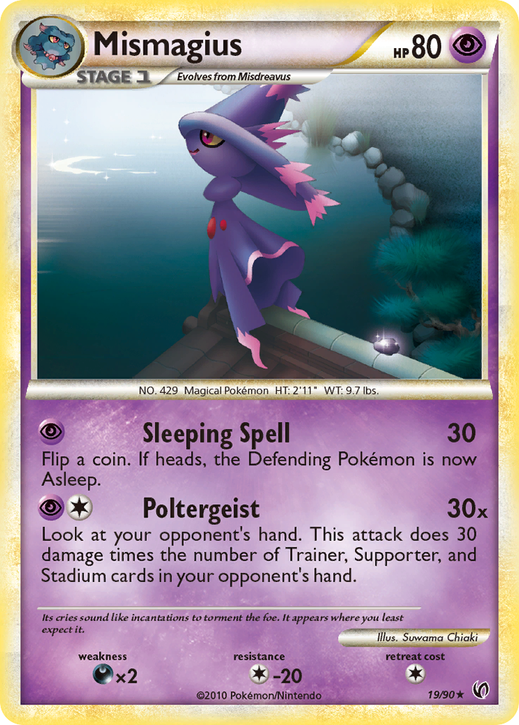 Mismagius (19/90) [HeartGold & SoulSilver: Undaunted] | Arkham Games and Comics