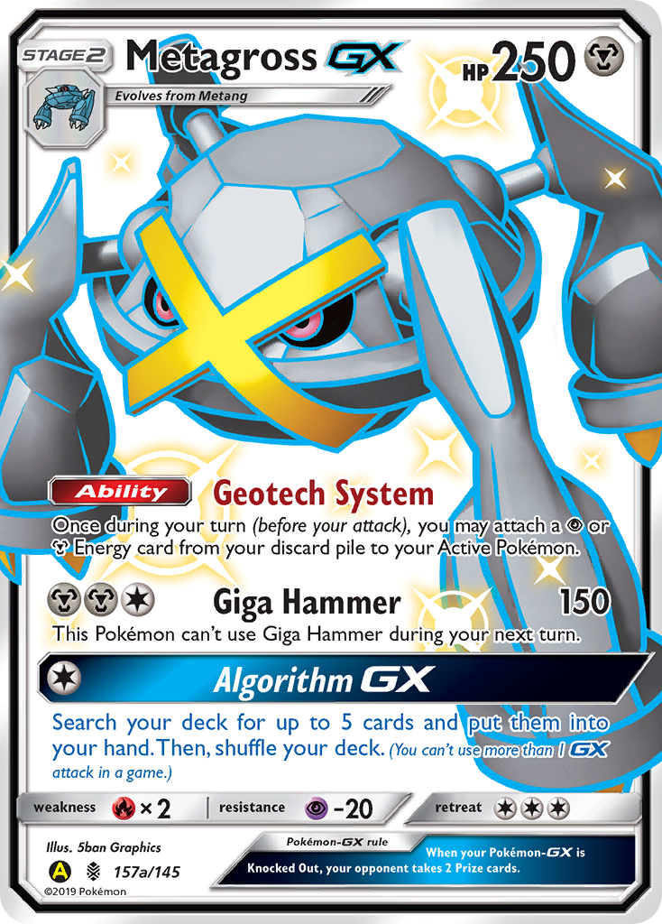 Metagross GX (157a/145) [Alternate Art Promos] | Arkham Games and Comics