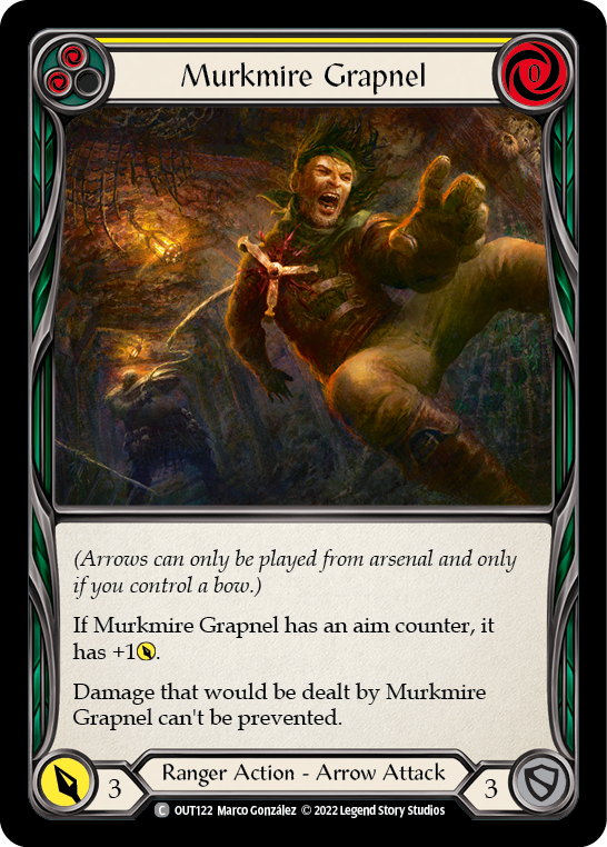 Murkmire Grapnel (Yellow) [OUT122] (Outsiders)  Rainbow Foil | Arkham Games and Comics