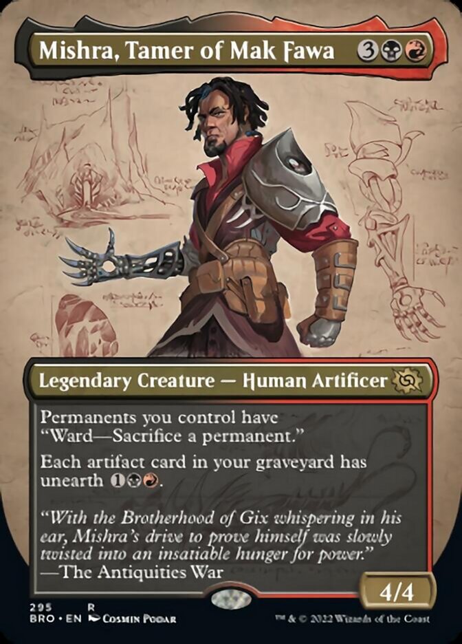 Mishra, Tamer of Mak Fawa (Borderless Alternate Art) [The Brothers' War] | Arkham Games and Comics