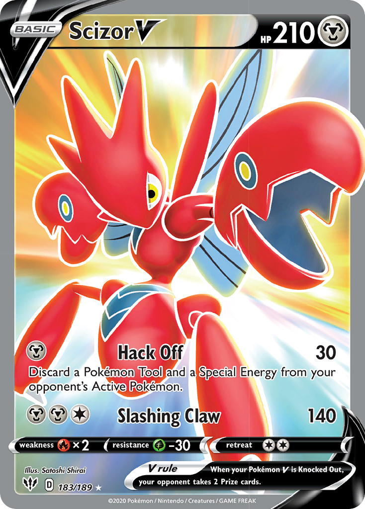 Scizor V (183/189) [Sword & Shield: Darkness Ablaze] | Arkham Games and Comics