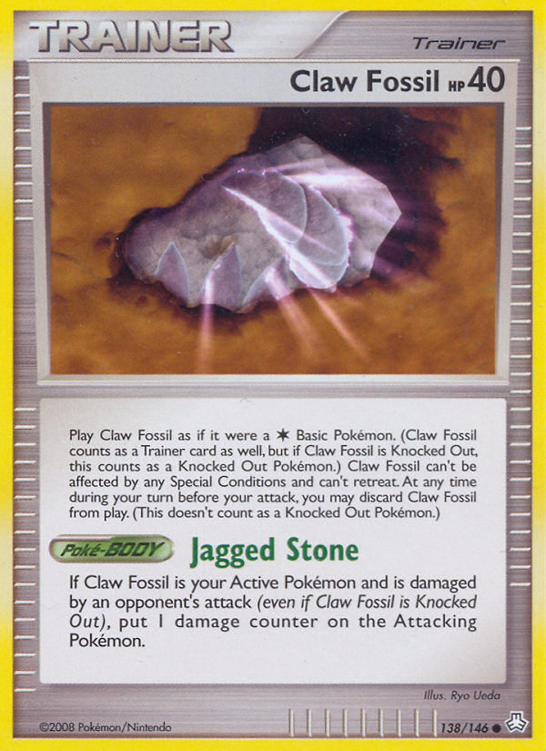Claw Fossil (138/146) [Diamond & Pearl: Legends Awakened] | Arkham Games and Comics