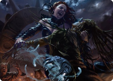 Olivia's Midnight Ambush Art Card [Innistrad: Midnight Hunt Art Series] | Arkham Games and Comics