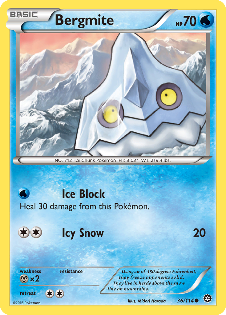 Bergmite (36/114) [XY: Steam Siege] | Arkham Games and Comics