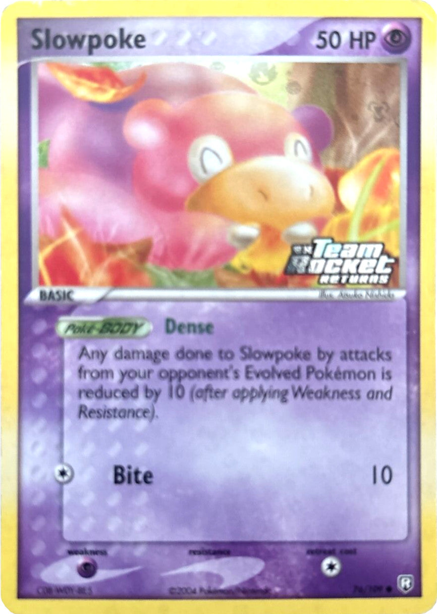 Slowpoke (76/109) (Stamped) [EX: Team Rocket Returns] | Arkham Games and Comics