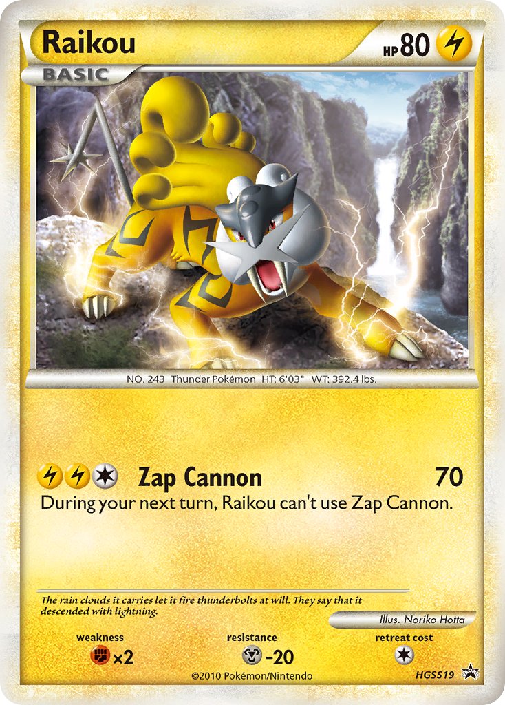 Raikou (HGSS19) [HeartGold & SoulSilver: Black Star Promos] | Arkham Games and Comics