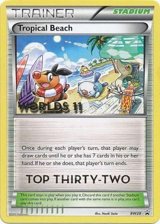 Tropical Beach (BW28) (Top 32) [Black & White: Black Star Promos] | Arkham Games and Comics