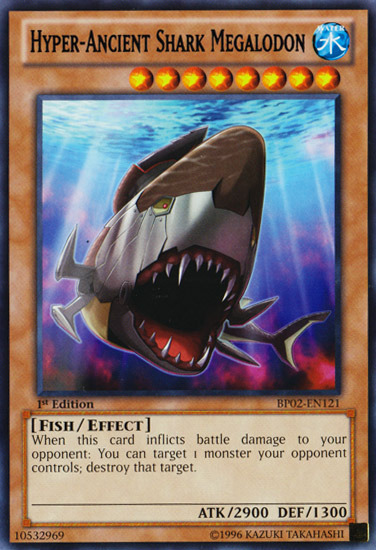 Hyper-Ancient Shark Megalodon [BP02-EN121] Rare | Arkham Games and Comics