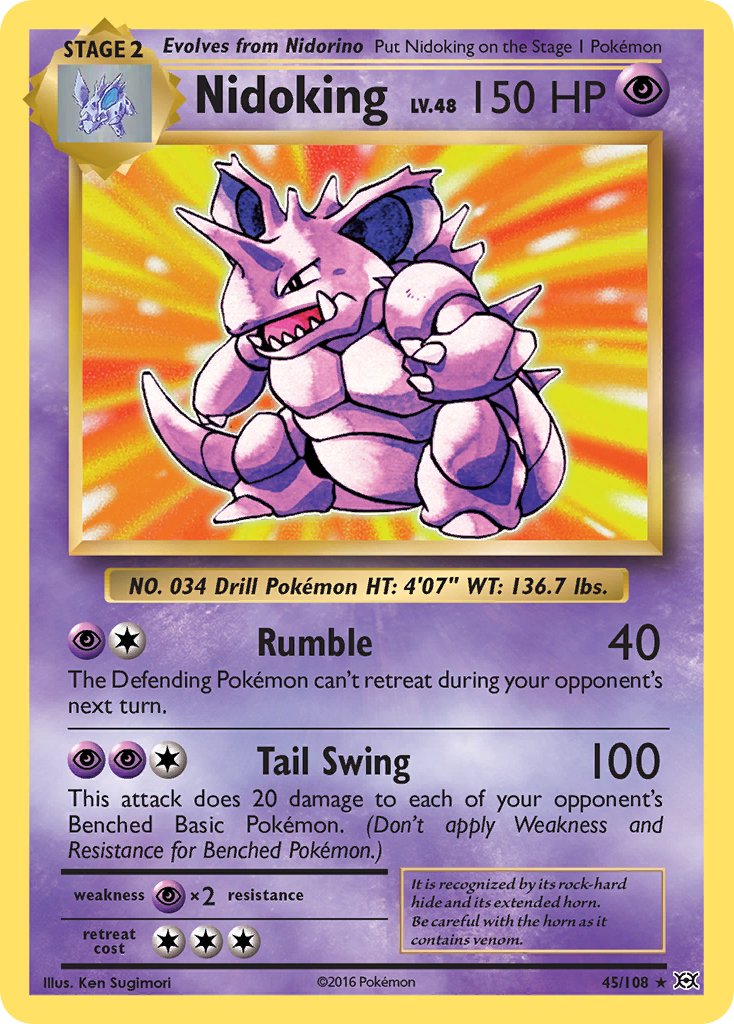 Nidoking (45/108) (Theme Deck Exclusive) [XY: Evolutions] | Arkham Games and Comics