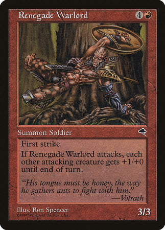 Renegade Warlord [Tempest] | Arkham Games and Comics