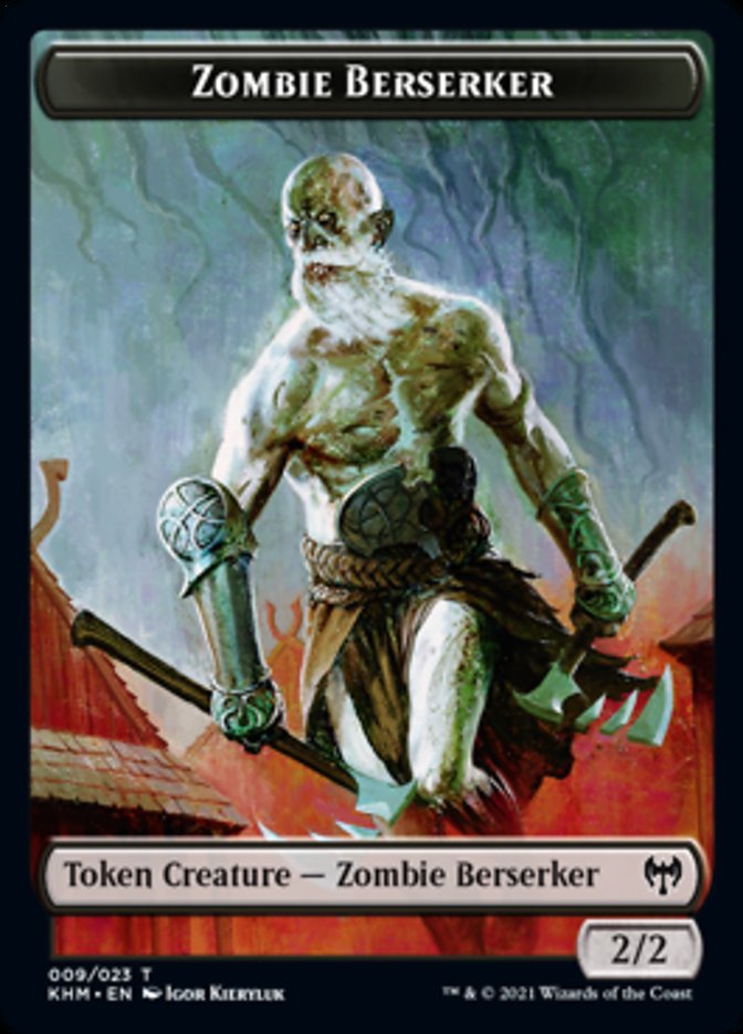 Zombie Berserker Token [Kaldheim] | Arkham Games and Comics