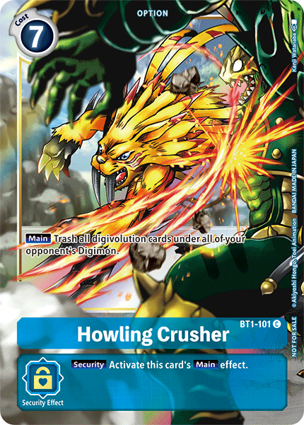 Howling Crusher [BT1-101] (Dash Pack) [Release Special Booster Ver.1.5 Promos] | Arkham Games and Comics