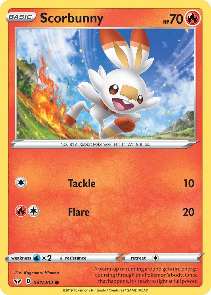 Scorbunny (031/202) [Sword & Shield: Base Set] | Arkham Games and Comics