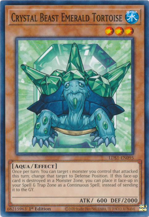 Crystal Beast Emerald Tortoise [LDS1-EN095] Common | Arkham Games and Comics