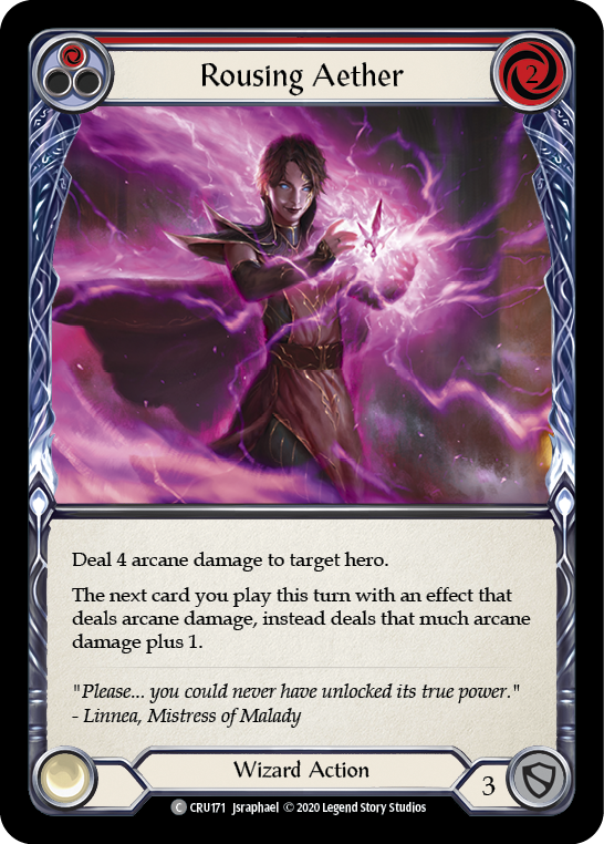 Rousing Aether (Red) [CRU171] (Crucible of War)  1st Edition Rainbow Foil | Arkham Games and Comics