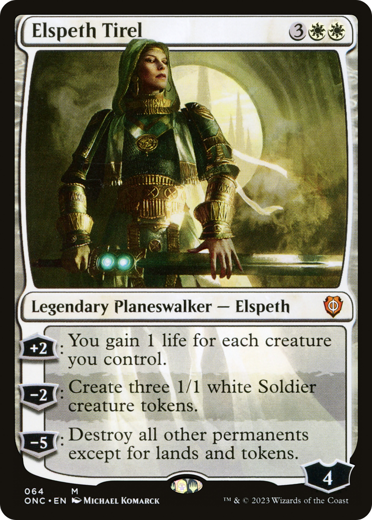 Elspeth Tirel [Phyrexia: All Will Be One Commander] | Arkham Games and Comics