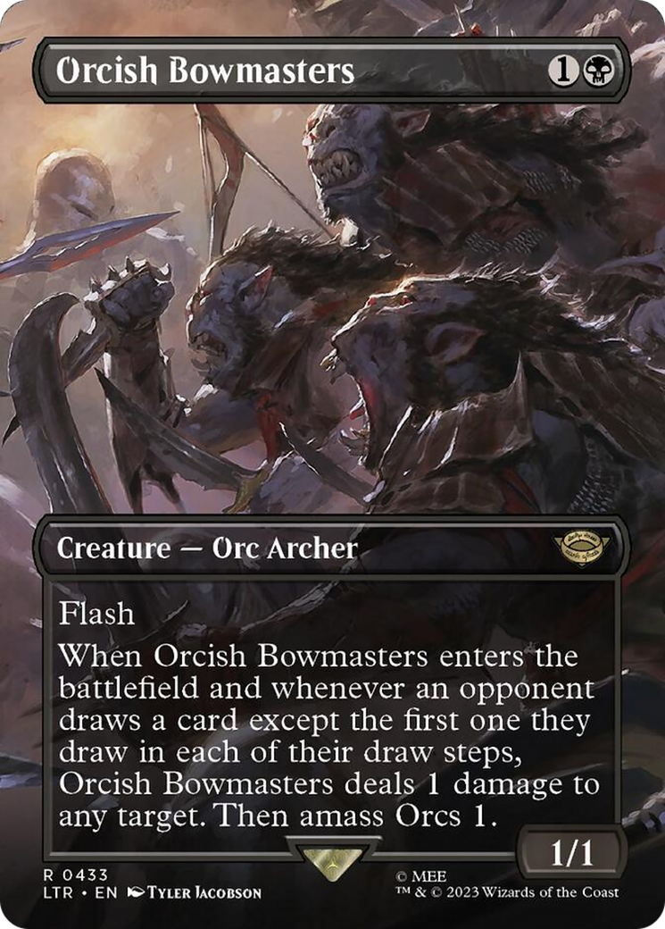 Orcish Bowmasters (Borderless Alternate Art) [The Lord of the Rings: Tales of Middle-Earth] | Arkham Games and Comics