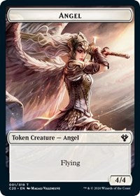 Angel // Elemental (010) Double-sided Token [Commander 2020 Tokens] | Arkham Games and Comics