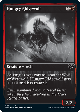 Hungry Ridgewolf [Innistrad: Double Feature] | Arkham Games and Comics